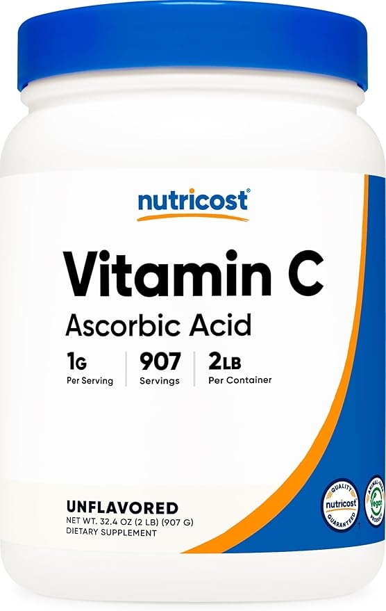 Nutricost Ascorbic Acid Powder (Vitamin C) 2 LBS - Gluten Free, Non-GMO product image