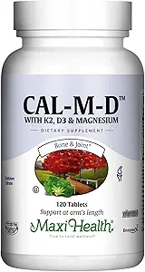 Calcium with Vitamin D3, K2, and Magnesium - Strong Bones and Teeth, Muscle Function, Immune Support Supplement - Enhanced Vitamin D and Vitamin K Absorption for Women and Men, 120 Tablets product image