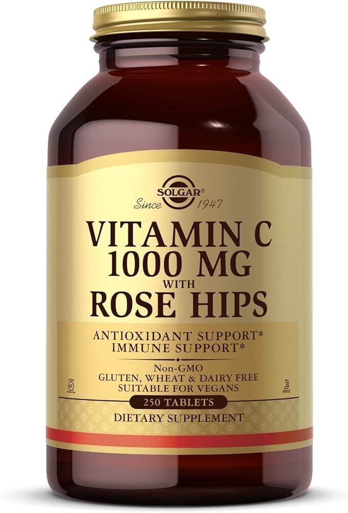 Solgar, Vitamin C 1000mg, with Rose Hips, 250 Tablets product image