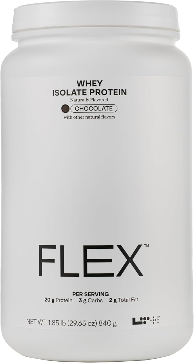 LTH Flex Isolated Whey Protein - Trusted by Life Time Fitness Members - Lactose-Free Protein Powder - Post-Workout Recovery - Low Fat, No Sugar and Low Carb - Chocolate, 30 Servings product image