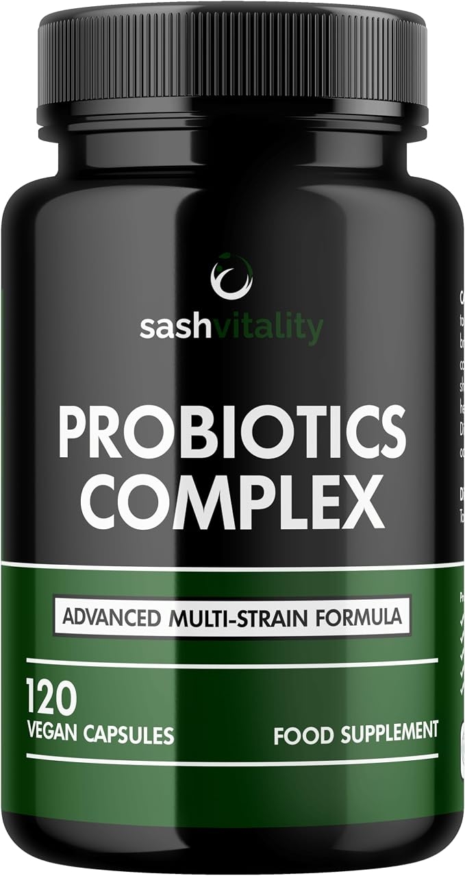Probiotics & Prebiotics | 435 Billion CFU | Bio Cultures Complex | 120 Vegetarian Capsules for Women & Men - Lactobacillus Acidophilus, Bifidobacterium, Rhamnosus & Reuteri - Advanced Multi-Strain product image