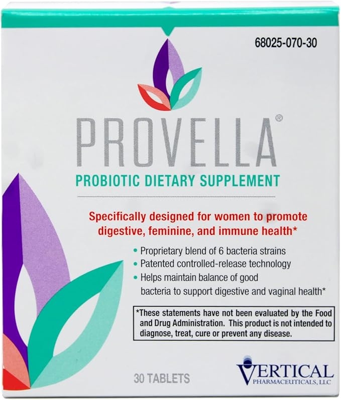 Provella Probiotic Dietary Supplement for Women: Supports Digestive, Feminine, and Immune Health - 30 Tablets product image