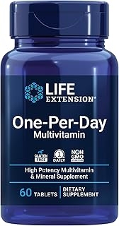Life Extension One-Per-Day Multivitamin – Packed with Over 25 Vitamins, Minerals & Plant Extracts, Quercetin, 5-MTHF Folate & More – 1-Daily, Non-GMO, Gluten-Free – 60 Tablets product image