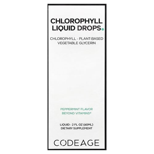 Codeage Chlorophyll Liquid Drops Peppermint 2 Fl Oz 60 Ml product image