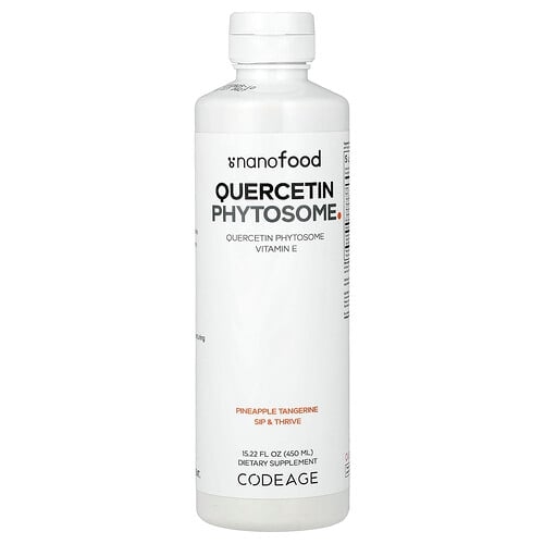 Codeage Quercetin Phytosome Pineapple Tangerine 15 22 Fl Oz 450 Ml product image