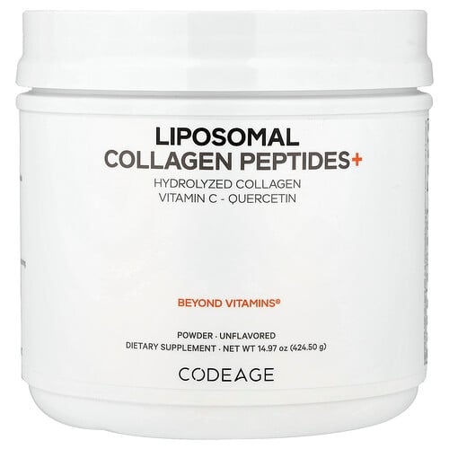 Codeage Liposomal Collagen Peptides Powder Unflavored 14 97 Oz 424 5 G product image