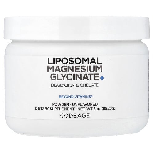 Codeage Liposomal Magnesium Glycinate Powder Unflavored 3 Oz 85 2 G product image
