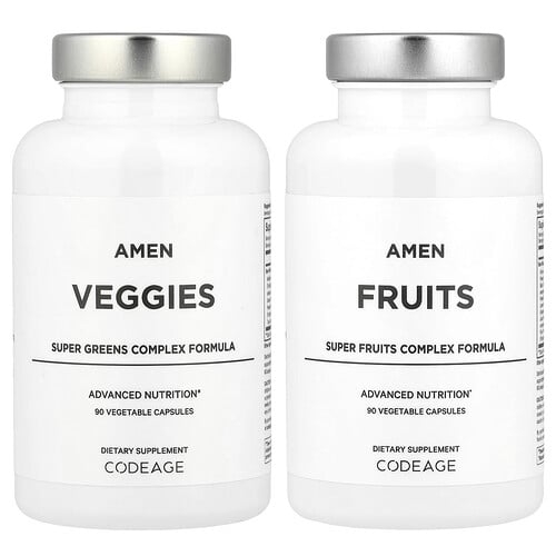 Codeage Amen Fruits Veggies 2 Bottles 90 Vegetable Capsules Each product image