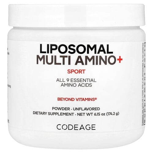 Codeage Sport Liposomal Multi Amino Powder Unflavored 6 15 Oz 174 2 G product image