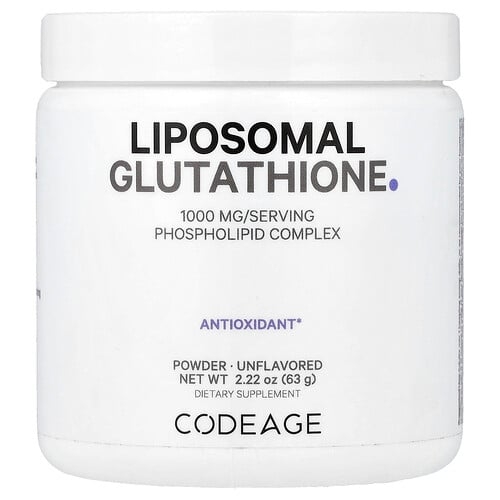 Codeage Liposomal Glutathione Powder Unflavored 2 22 Oz 63 G product image