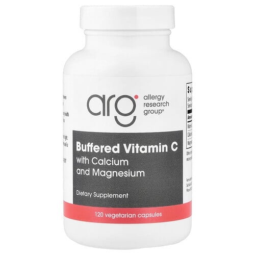 Allergy Research Group Buffered Vitamin C With Calcium And Magnesium 120 Vegetarian Capsules product image