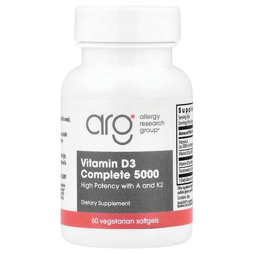 Allergy Research Group Vitamin D3 Complete 5000 60 Vegetarian Softgels product image