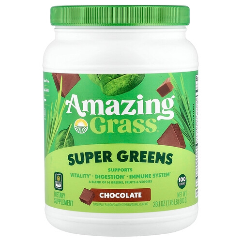 Amazing Grass Super Greens Chocolate 28 1 Oz 800 G product image