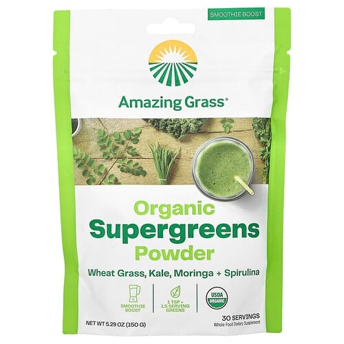Amazing Grass Organic Supergreens Powder 5 29 Oz 150 G product image