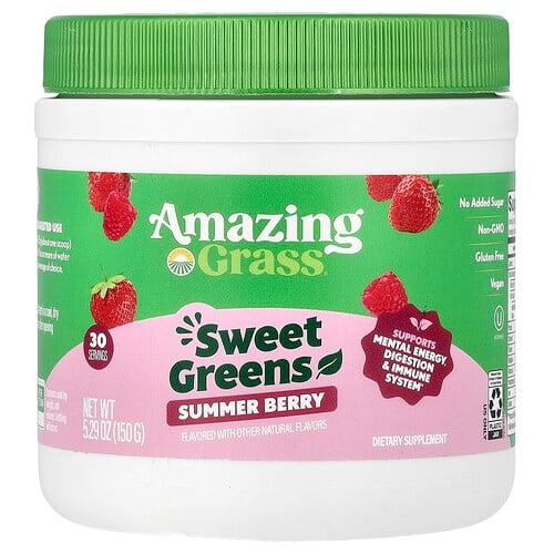Amazing Grass Sweet Greens Summer Berry 5 29 Oz 150 G product image
