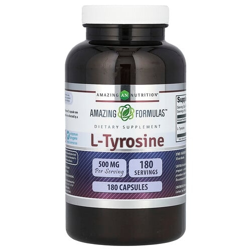 Amazing Nutrition Amazing Fomulas L Tyrosine 500 Mg 180 Capsules product image