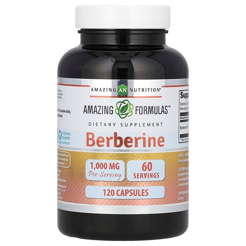 Amazing Nutrition Berberine 120 Capsules 500 Mg Per Capsule product image
