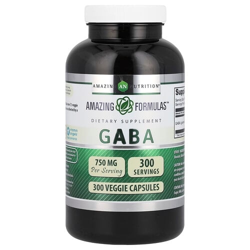 Amazing Nutrition Gaba 750 Mg 300 Veggie Capsules product image