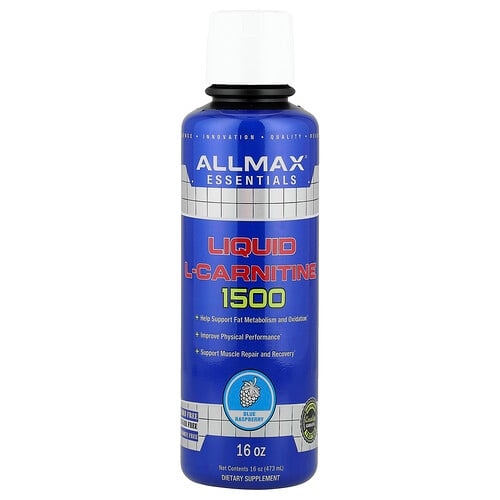 Allmax Liquid L Carnitine 1500 Blue Raspberry 16 Oz 473 Ml product image