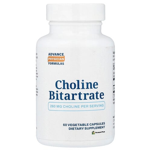 Advance Physician Formulas Choline Bitartrate 260 Mg 60 Vegetable Capsules product image