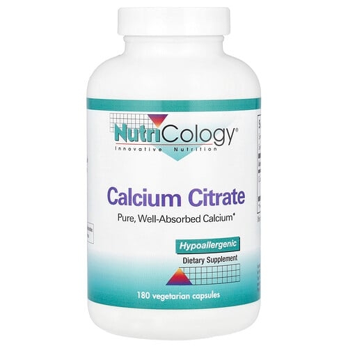 Nutricology Calcium Citrate 150 Mg 180 Vegetarian Capsules product image