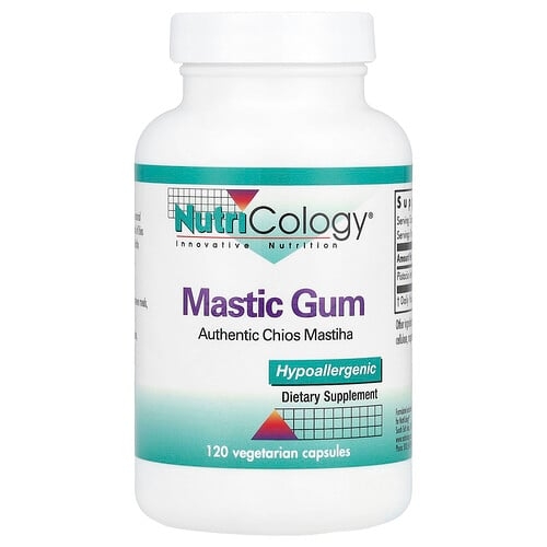 Nutricology Mastic Gum 120 Vegetarian Capsules 0 5 G Per Capsule product image
