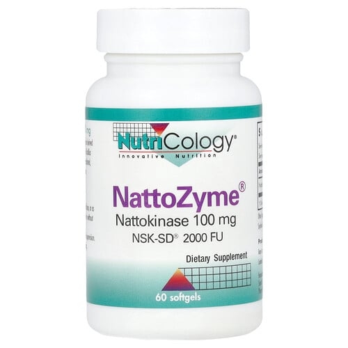 Nutricology Nattozyme Nattokinase 100 Mg 2 000 Fu 60 Softgels product image