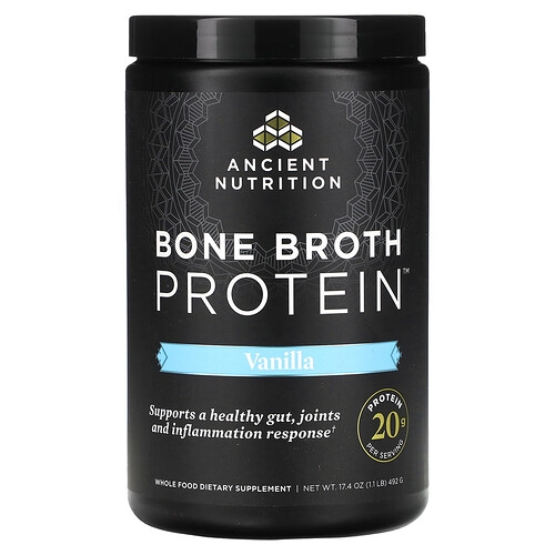 Ancient Nutrition Bone Broth Protein Vanilla 1 1 Lbs 492 G product image