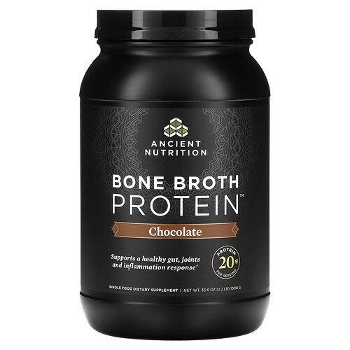 Ancient Nutrition Bone Broth Protein Chocolate 2 2 Lbs 1 008 G product image