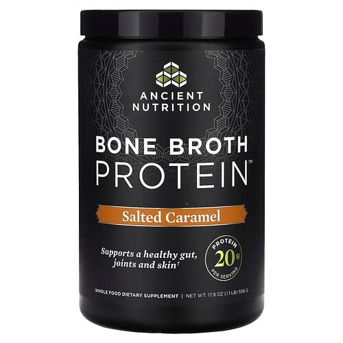 Ancient Nutrition Bone Broth Protein Salted Caramel 1 1 Lb 506 G product image
