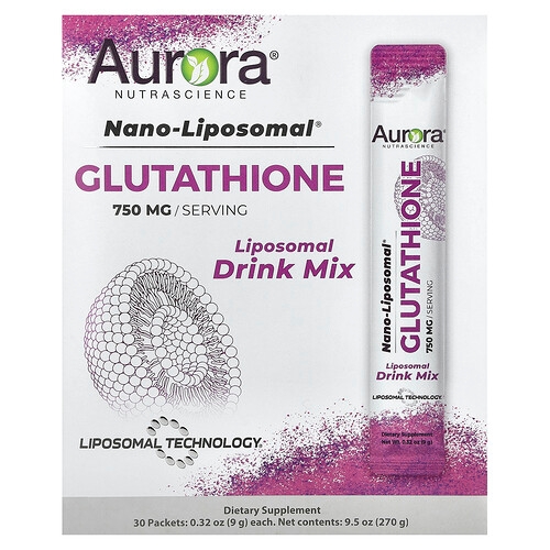 Aurora Nutrascience Nano Liposomal Glutathione Liposomal Drink Mix 30 Packets 0 32 Oz 9 G Each product image