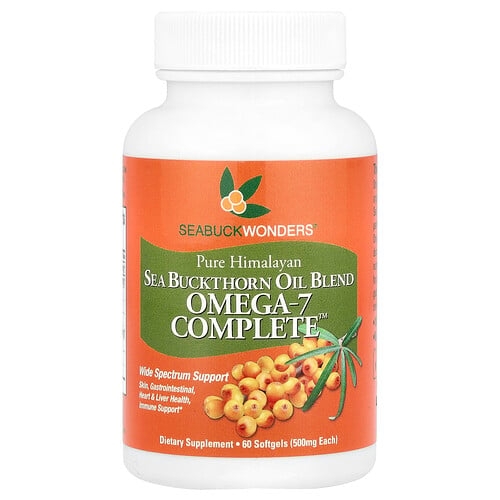 Seabuckwonders Omega 7 Complete Sea Buckthorn Oil Blend 60 Softgels 500 Mg Per Softgel product image
