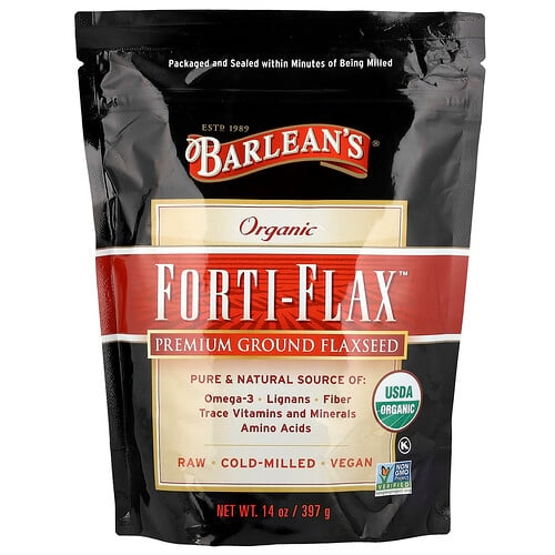 Barlean S Organic Forti Flax Premium Ground Flaxseed 14 Oz 397 G product image