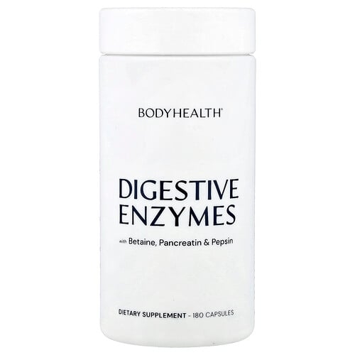 Bodyhealth Digestive Enzymes With Betaine Pancreatin Pepsin 180 Capsules product image