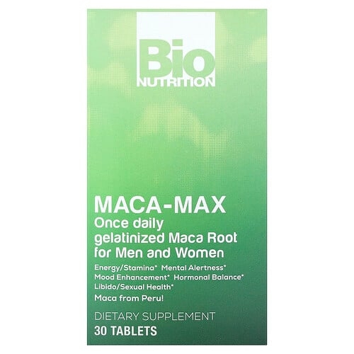Bio Nutrition Maca Max For Men And Women 1 000 Mg 30 Tablets product image