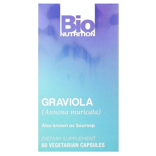Bio Nutrition Graviola 60 Vegetarian Capsules 750 Mg Per Capsule product image
