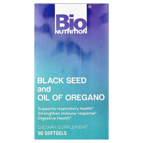 Bio Nutrition Black Seed And Oil Of Oregano 90 Softgels product image
