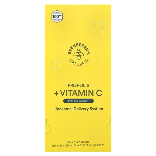 Beekeeper S Naturals Propolis Vitamin C 12 Packets 0 27 Fl Oz 8 Ml Each product image