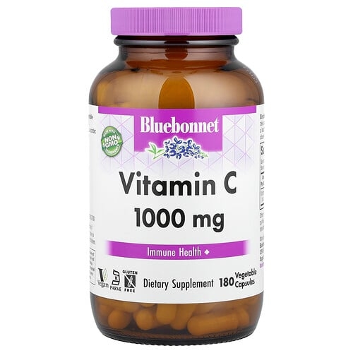 Bluebonnet Nutrition Vitamin C 1 000 Mg 180 Vegetable Capsules product image