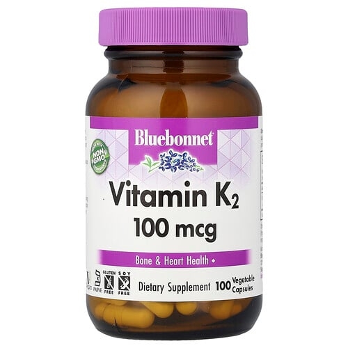 Bluebonnet Nutrition Vitamin K2 100 Mcg 100 Vegetable Capsules product image