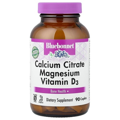 Bluebonnet Nutrition Calcium Citrate Magnesium Vitamin D3 90 Caplets product image