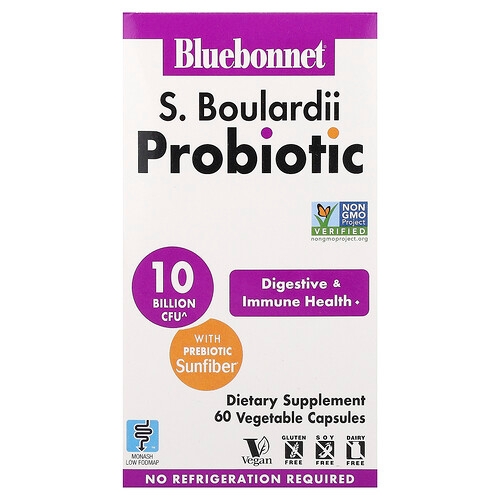 Bluebonnet Nutrition S Boulardii Probiotic 60 Vegetable Capsules product image