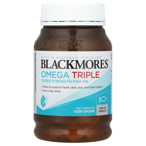Blackmores Omega Triple Super Strength Fish Oil 900 Mg 150 Capsules product image