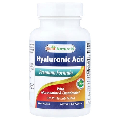 Best Naturals Hyaluronic Acid With Glucosamine Chondroitin 60 Capsules product image