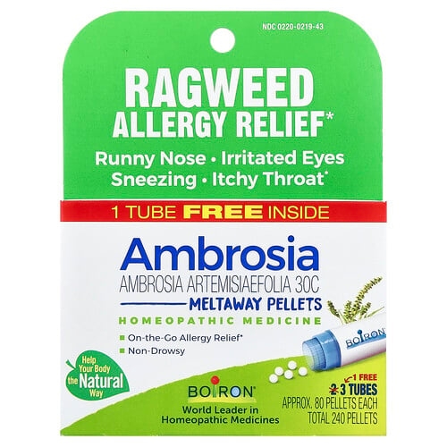 Boiron Ambrosia Meltaway Pellets 30c 3 Tubes 80 Pellets Each product image