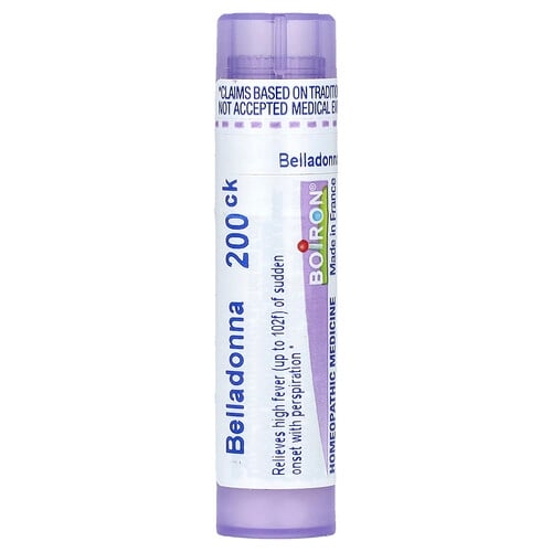 Boiron Belladonna 200ck Fever Relief Approx 80 Pellets product image