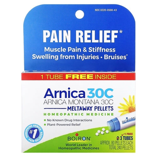 Boiron Arnica Montana 30c 3 Tubes Approx 80 Pellets Each product image