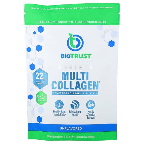 Biotrust Ageless Multi Collagen Unflavored 8 04 Oz 228 G product image
