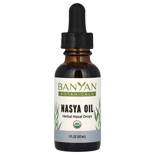 Banyan Botanicals Nasya Oil Herbal Nasal Drops 1 Fl Oz 30 Ml product image