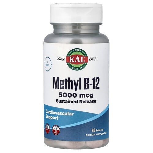 Kal Methyl B 12 Sustained Release 5 000 Mcg 60 Tablets product image